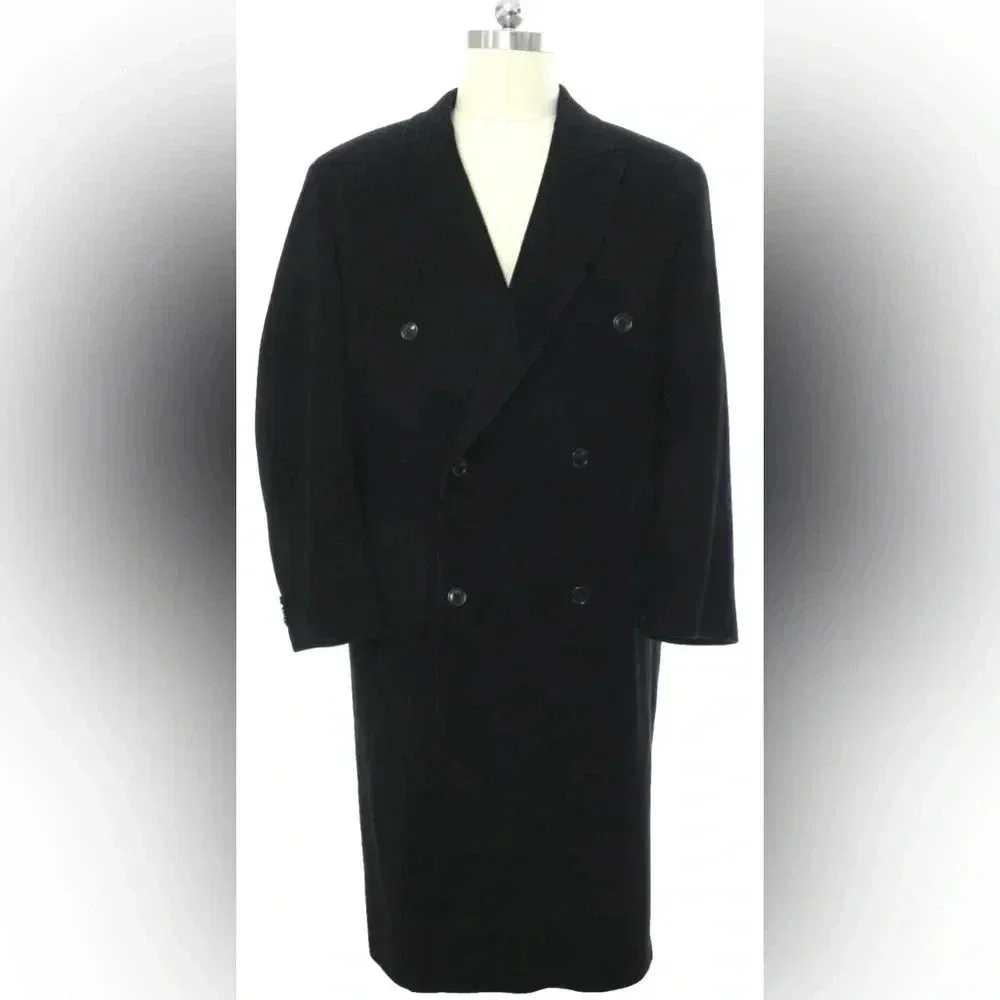 Chaps Ralph Lauren Mens Cashmere Chaps Ralph Lauren Overcoat Jacket L-48 - Picture 2 of 11